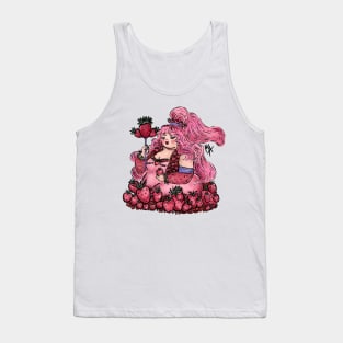 Strawberry Queen (design available with background and quote too) Tank Top